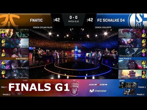 Fnatic vs FC Schalke 04 - Game 1 | Grand Finals S8 EU LCS Summer 2018 | FNC vs S04 G1