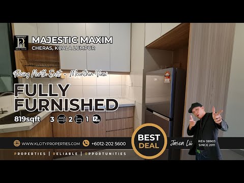 Majestic Maxim Cheras 3 rooms 2 Bathroom Nice Interior Condo for Rent