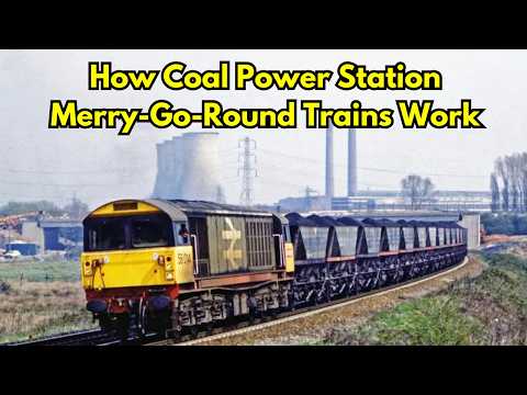 How Coal Power Station Merry-Go-Round Trains Really Worked #coal #merrygosound #freight #fyp