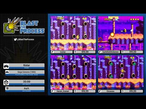 Blast the Process - Ristar race w/ Lizstar, GarbitheGlitcheress, Mastah0n, Chronoon