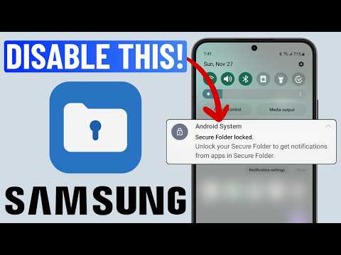 Stop Secure Folder Notifications