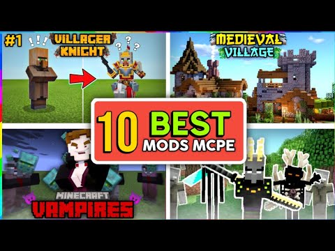 Criptbow Gaming - Top 10 Best mods  for minecraft pocket edition || Best Minecraft mods 1.18 || Criptbow Gaming ||