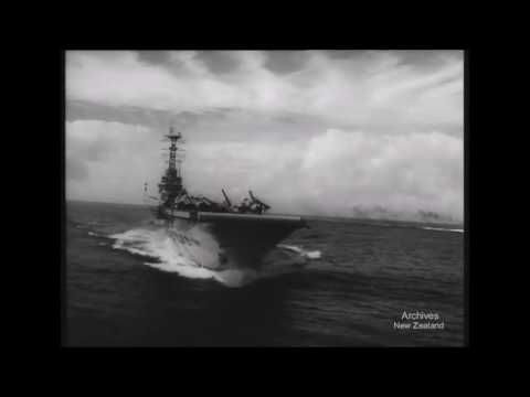 Royal Navy HMS Albion (R07) operations during a visit in New Zealand (1959)
