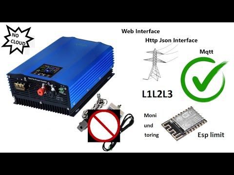 DIY Soyosource GridTie mit ESP8266 und Mqtt - NullEinspeisung - kostenlose Firmware -here-