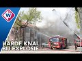 Brand na explosie in Sassenheim: 'Een heel zware, harde klap' - OMROEP WEST