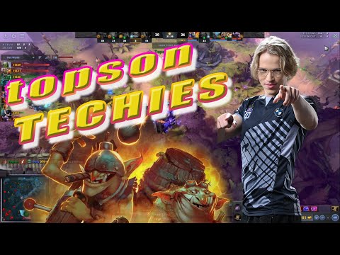 Topson MID Techies (17-7-15) 7.31 Gameplay update Dota 2 Highlights