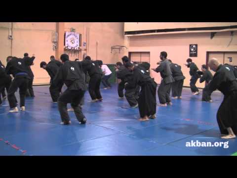 'Train at home'  Tan geki kubi nage uchikomi drill - Ninjutsu training AKBAN
