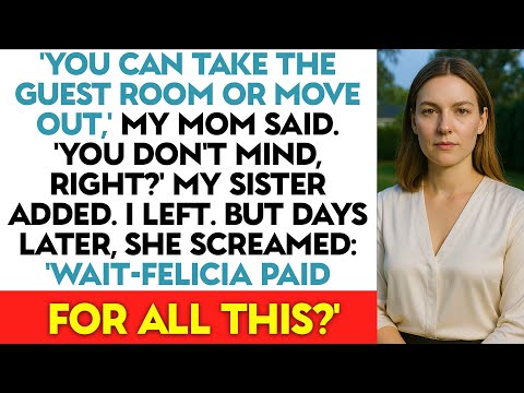 When My Sister Moved In for “Support”, My Mom Kicked Me Out — So I Left Her With the Entire Mortgage