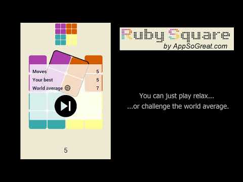 Ruby Square: puzzle game Video