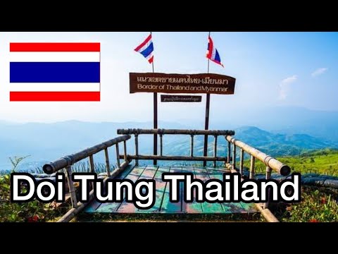 Viagem pela montanha Doi Tung até o templo e café da fronteira militar Tailândia - Mianmar 2022