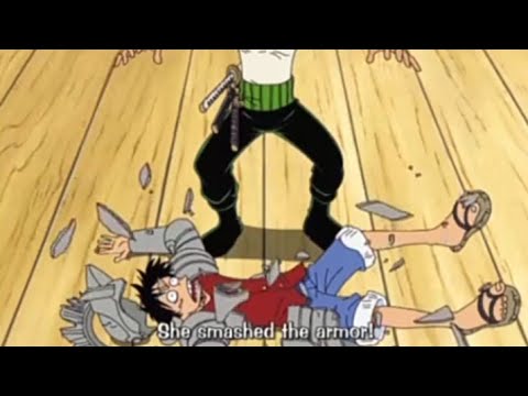Nami Smashed Luffy armor »One Piece« Episode 145