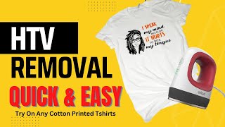 How to Remove Heat Transfer Vinyl Quick and Easy