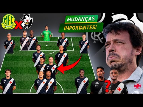 VEJA A ESCALAÇÃO DO VASCO PRO JOGO CONTRA O MIRASSOL!