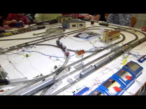 39. Stummi-Treff WN,  19 - Personenzug und Güterzug auf Stromkreis 1 mit beinahe Crash