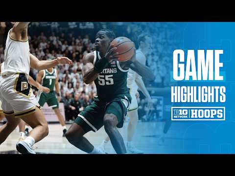 Michigan State at Purdue | HIGHLIGHTS | Big Ten Men's Basketball | 02/26/2026