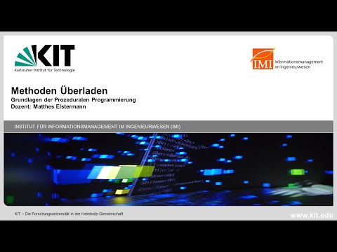 Anfängerkurs Programmieren JAVA -  19 Überladen von Methoden