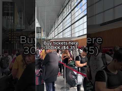 How to get from Copenhagen Airport to Copenhagen, made easy! #copenhagen #denmark #copenhagenairport