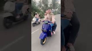 Download lagu CEWEK CANTIK NAIK VESPA PX 150 #vespa #aceh  #shorts mp3