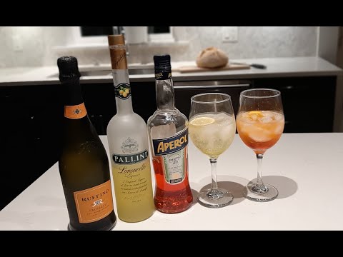 How to Make Italian Spritz Cocktails (Aperol / Limoncello Spritz)