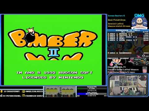 WORLD RECORD (Previous) Speedrun: Bomberman II [AllStages%][37:25]