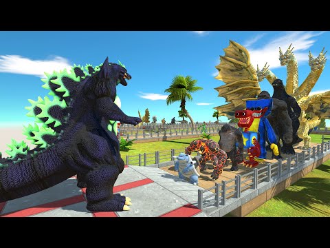 Super Godzilla vs Heisei Godzilla OASIS DEATH RUN - Animal Revolt Battle Simulator