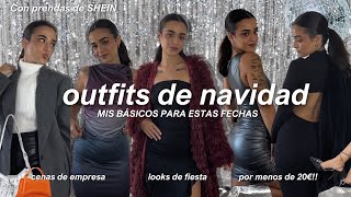 Outfits para Navidad 2023 | Looks de fiesta, cena de empresa, eventos... ¡Con ropa de SHEIN! 🎄🍒✨
