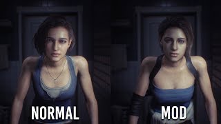 RESIDENT EVIL 3 REMAKE THE BEST OLD FACE MOD