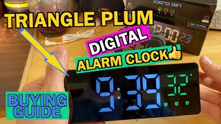Triangle Plum Digital Alarm Clock Buying Guide #clocks #time