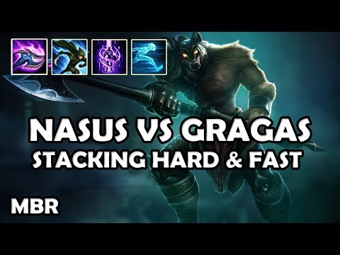 Red DreadKnight Nasus Vs Gragas | StormRaiders Charge 45% CDR | Season 7