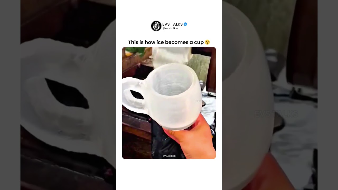 How They Make Cups Out of ICE 😱❄️ | Mind-Blowing Method!