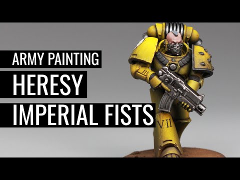 How to Paint IMPERIAL FISTS | WARHAMMER 30k: THE HORUS HERESY | Space Marines |