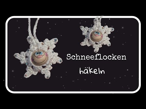 Crochet snowflake ❤️❄️ pendant