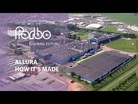 Part of a video titled Allura LVT - How It's Made | Forbo Flooring Systems - YouTube