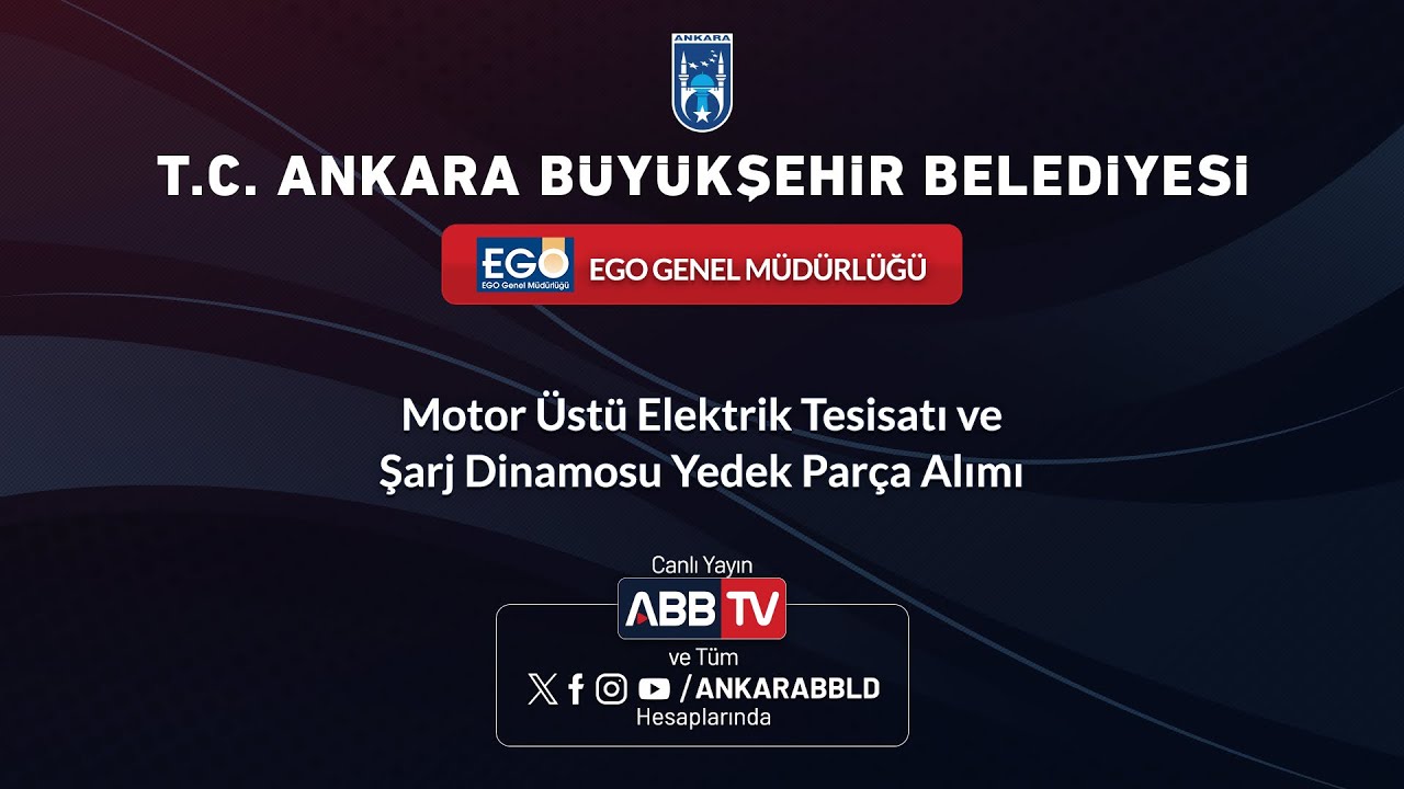 EGO GENEL MÜDÜRLÜĞÜ - Motor Üstü Elektrik Tesisatı ve Şarj Dinamosu Yedek Parça Alımı