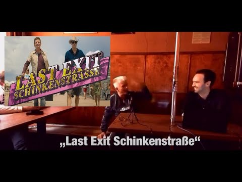 Heinz Strunk mit der Idee zu „Last Exit Schinkenstraße“ bei uns im Mai 2021 bei Kneipengesprächen