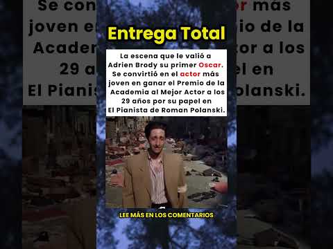 Lo que hizo ADRIEN BRODY justo ANTES DE RECOGER el OSCAR | El HuffPost