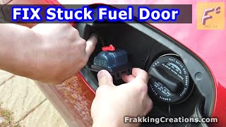 Stuck gas door - How to open stuck fuel door, what not to do, how to fix Mercedes/Infinity gas cover