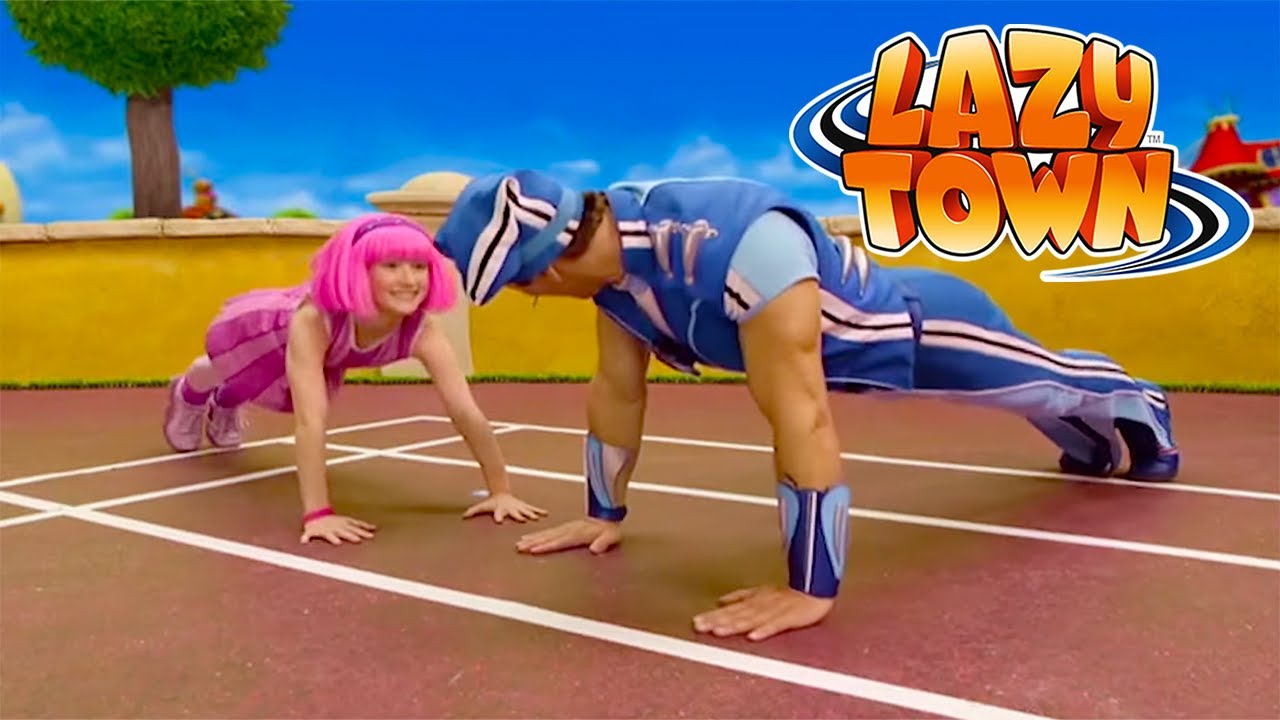 ¿Puedes hacer más flexiones que Sportacus? | Lazy Town en Español | Dibujos Animados en Español