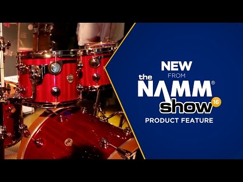 Live at NAMM 2016 - DW drums Cherry Mahogany Collector's Series Shell Pack