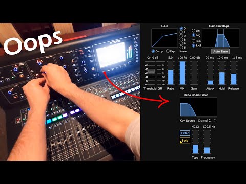 X32/M32: you'll Understand Compression i promise (attack, release, ratio, threshold, side-chain...)