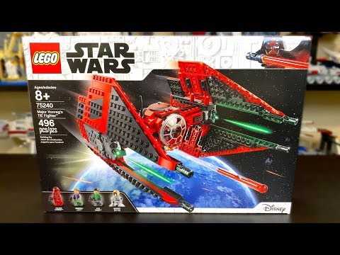LEGO Star Wars 2019 MAJOR VONREG'S TIE FIGHTER Review! Set 75240!