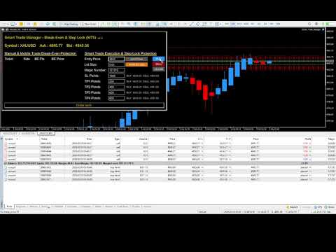 Video Smart Trade Manager Break Even Step Lock