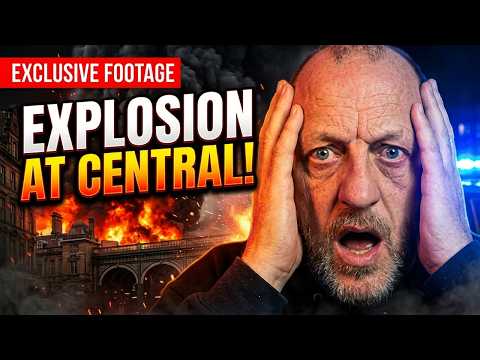 EXCLUSIVE FOOTAGE Glasgow Central Explosion & Internal Collapse Due To Fire