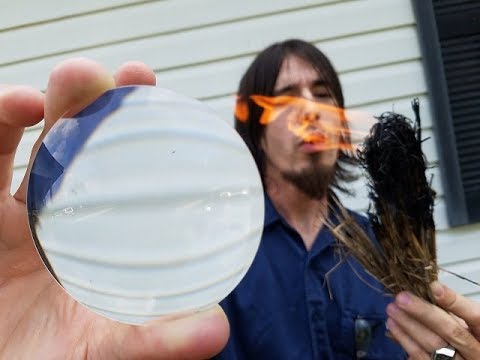 How To Start a Fire with a MAGNIFYING GLASS!  ZGB Survival