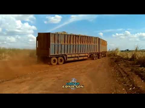 Scania xt 540 conduzindo 4 reboques Usina panorama Bom Jesus de goias