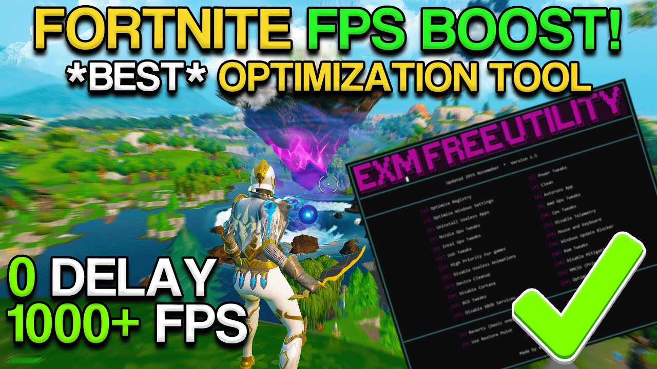*ULTIMATE* Fortnite FPS BOOST Tool🔧(Boost Fps, Lower Input Delay & Latency)