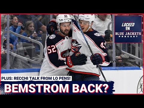 Columbus Blue Jackets Fall 3-2 In Preseason; Is Emil Bemstrom Back? Plus Mark Recchi Inside Scoop!