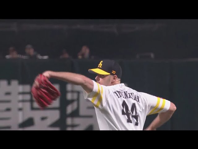 【6回表】 ガッツポーズ!! ホークス・バンデンハーク ピンチを三振で切り抜ける!! 2019/9/20 H-F