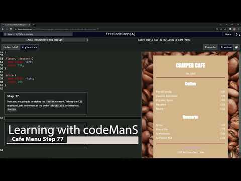 Learn Basic CSS by Building a Cafe Menu - Step 77