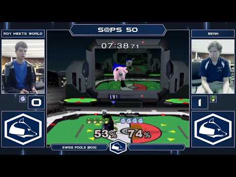 S@PS 50 Melee Singles - Roy Meets World (Puff) vs Bean (Marth) - Swiss Pools R1